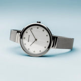 Bering Ladies Classic | polished silver | Mesh Bracelet Watch