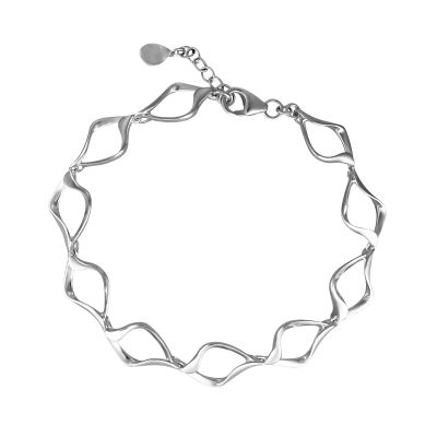 Silver Lips Bracelet