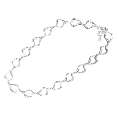 Silver Lips Necklace
