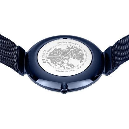 Bering Classic Ladies | polished blue | Mesh Bracelet Watch