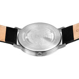 Bering Titanium | brushed silver | Black Leather S/W