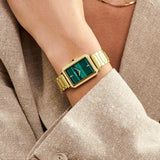 Cluse Fluette Steel Green, Gold Colour Bracelet Watch