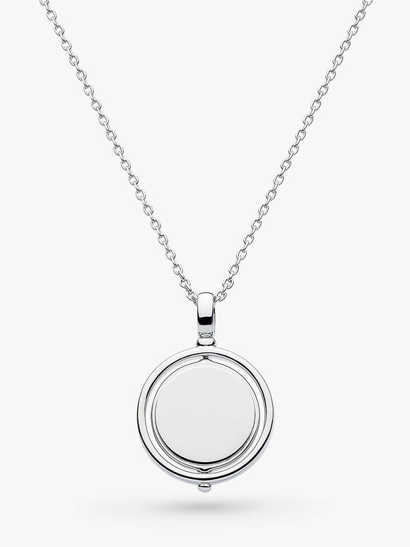 Kit Heath Empire Revival Round Spinner Silver Necklace