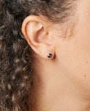 Sterling Silver January Birthstone Earrings