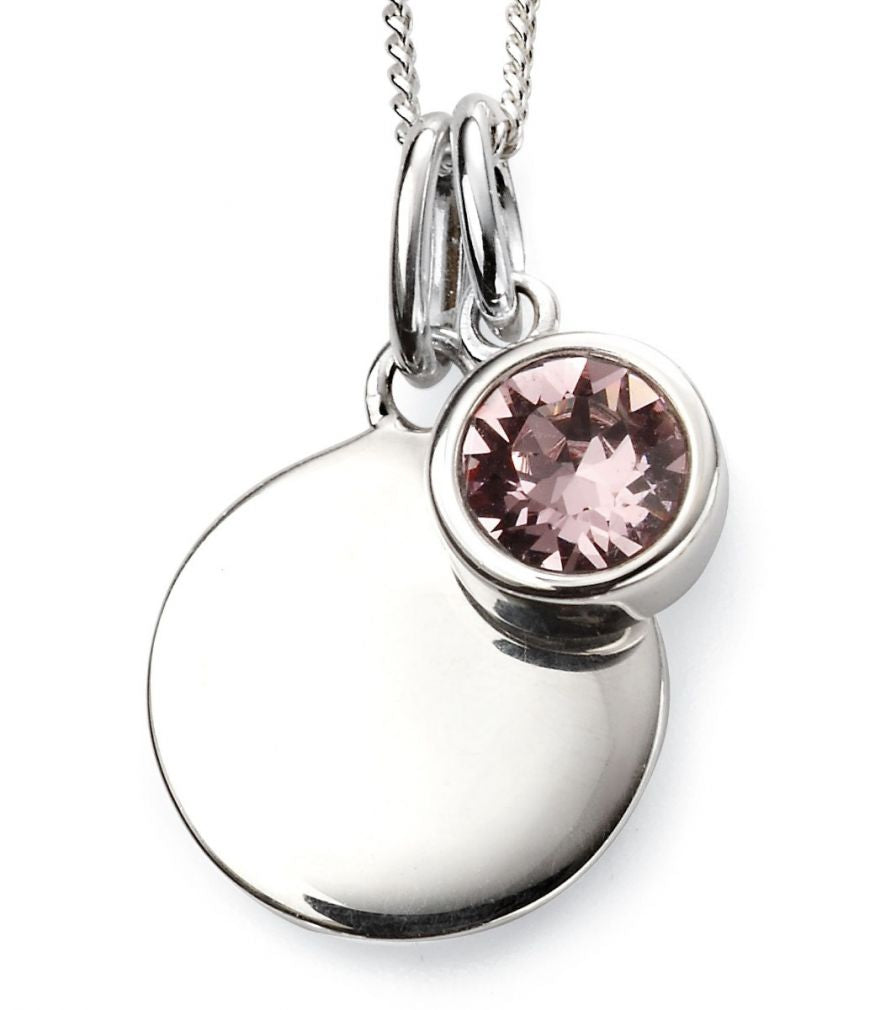 Sterling Silver June Birthstone Pendant