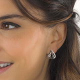 Kit Heart Flourish Loupe Stud Earrings