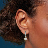 Kit Heath Revival Céleste Sun & Crescent Moon Hoop Earrings