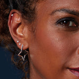 Kit Heath Revival Astoria Star Outline Hoop Earrings
