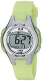 Timex 1440 Ladies Watch T5K0814E with LCD Dial and Green Resin Strap