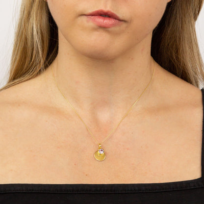 Gold Plate Light Amethyst Swarovski Crystal June Birthstone Pendant