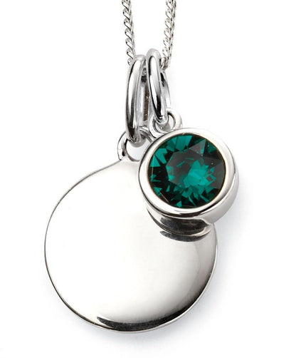 Sterling Silver May Birthstone Pendant