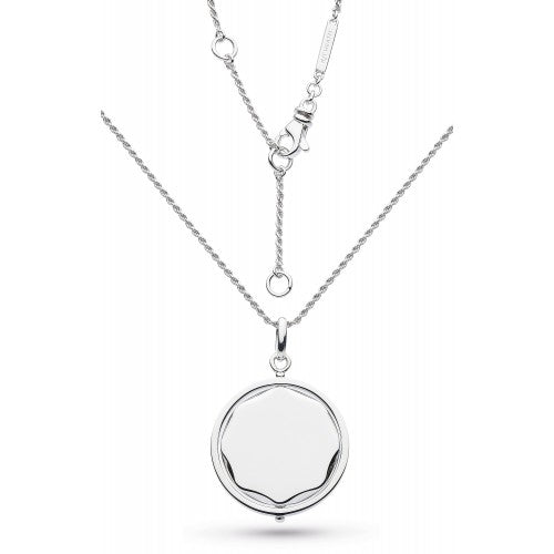 Kit Heath Silver Empire Revival Large Round Spinner Rope Necklace