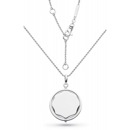 Kit Heath Silver Empire Revival Large Round Spinner Rope Necklace