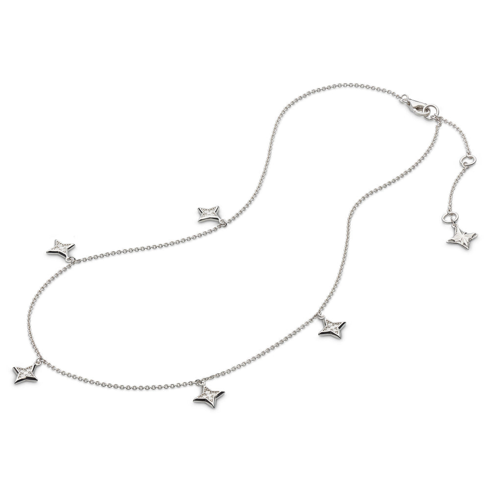 Kit Heath Revival Astoria Starburst Pavé Stars Necklace