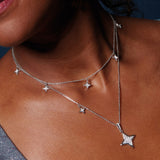 Kit Heath Revival Astoria Starburst Pavé Stars Necklace