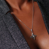 Kit Heath Revival Astoria Glitz Onyx Star Necklace