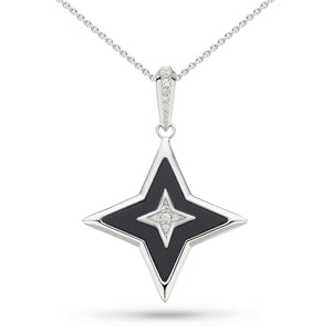Kit Heath Revival Astoria Glitz Onyx Star Necklace