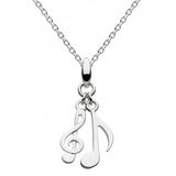 Dew Sterling Silver Melody Musical Pendant