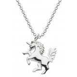 Dew Sterling Silver Mythical Unicorn Necklace