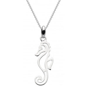 Dew Sterling Silver Floating Sea Horse Pendant