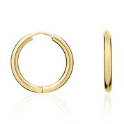 9ct yellow gold hoop style earring