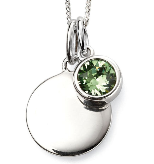 Sterling Silver August Birthstone Pendant