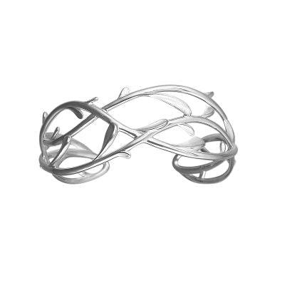Silver Ivy Bangle