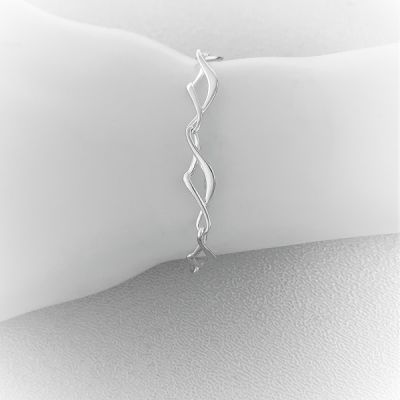 Silver Choppy Waters Bracelet