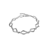 Silver Marquise Twist Bracelet