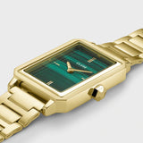 Cluse Fluette Steel Green, Gold Colour Bracelet Watch