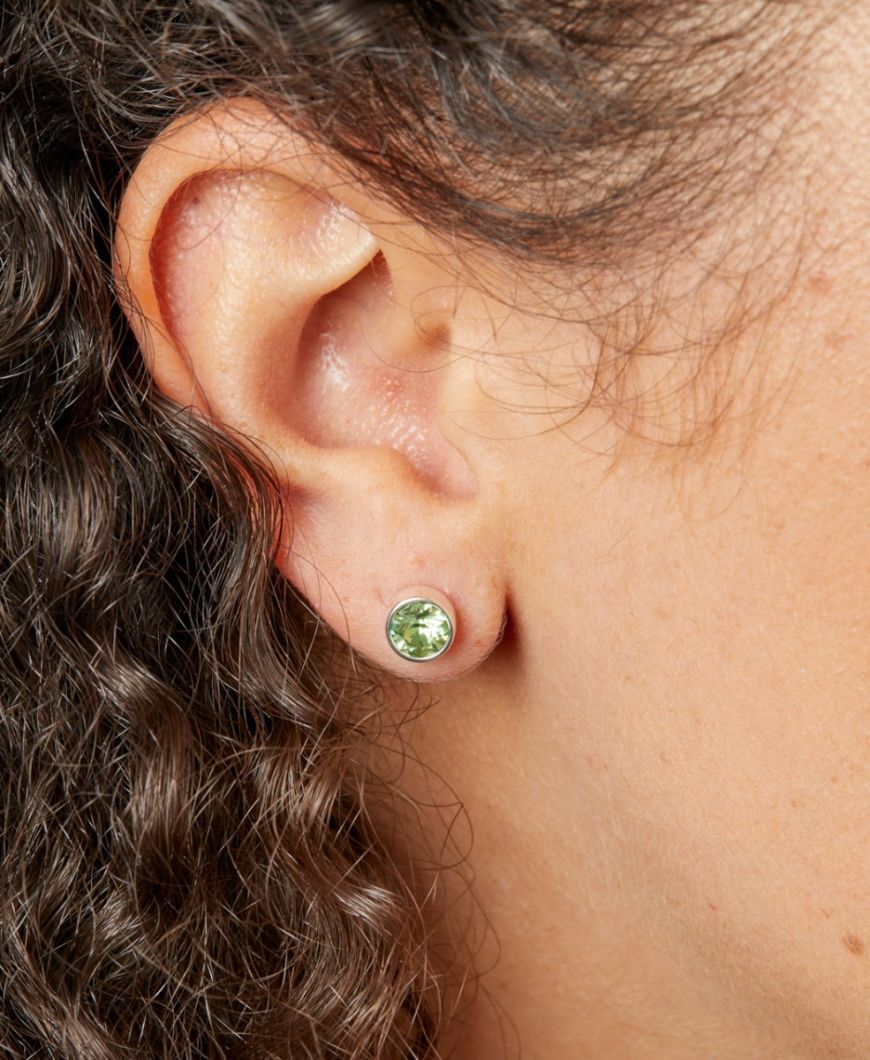 Sterling Silver August Birthstone Earrings