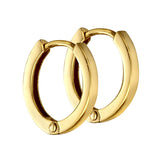 Silver Gold Plated Mini Flat Profile Hoops