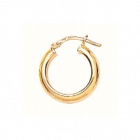 Silver Yellow Gold Plated Hoop Earrings