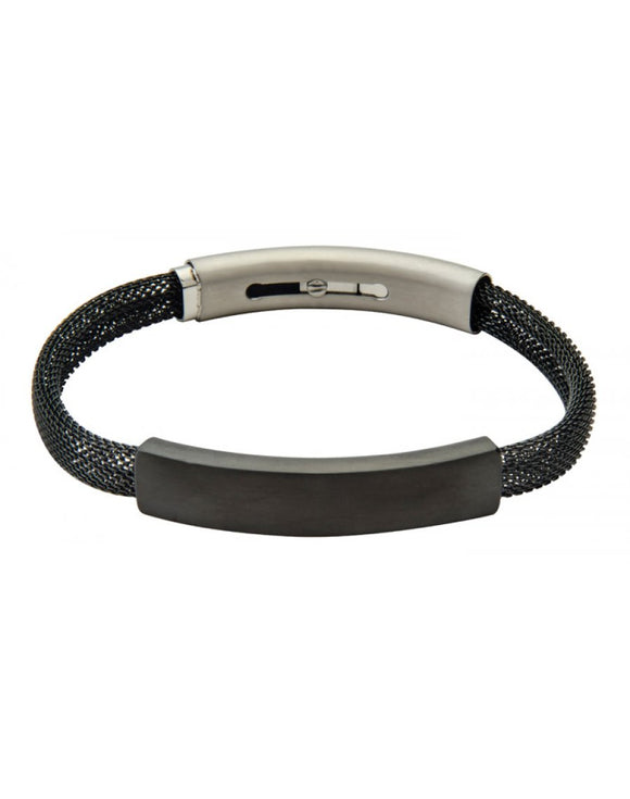 Jos Von Arx Gent's Slim Line Milanese Bracelet With Magnetic Clasp & Stainless Steel