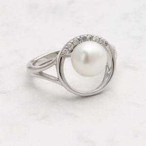 JERSEY PEARL CIRCLE FRESHWATER PEARL RING