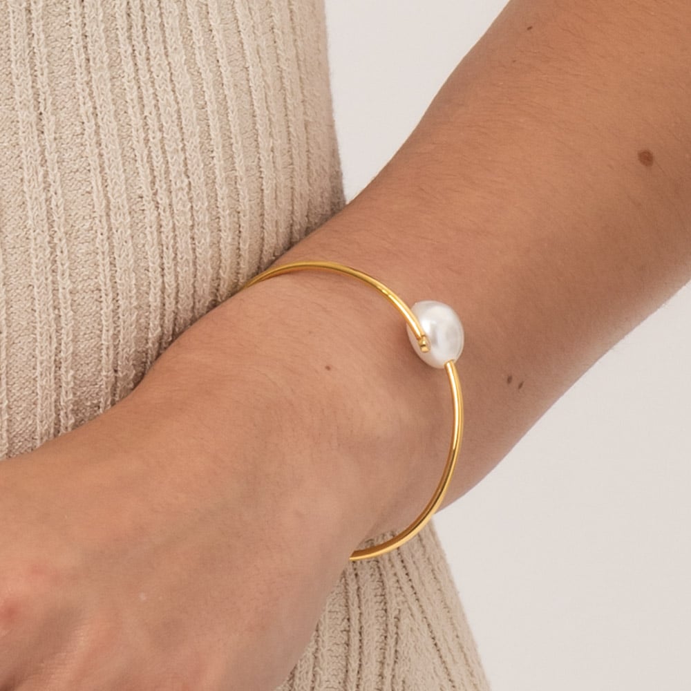 JERSEY PEARL BAROQUE SOLO BANGLE