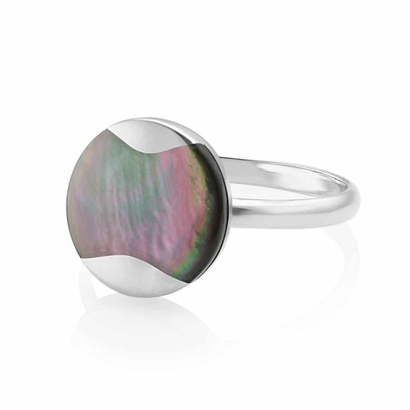 JERSEY PEARL DUNE MOTHER OF PEARL RING