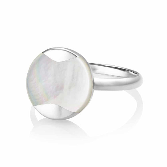 JERSEY PEARL DUNE MOTHER OF PEARL RING