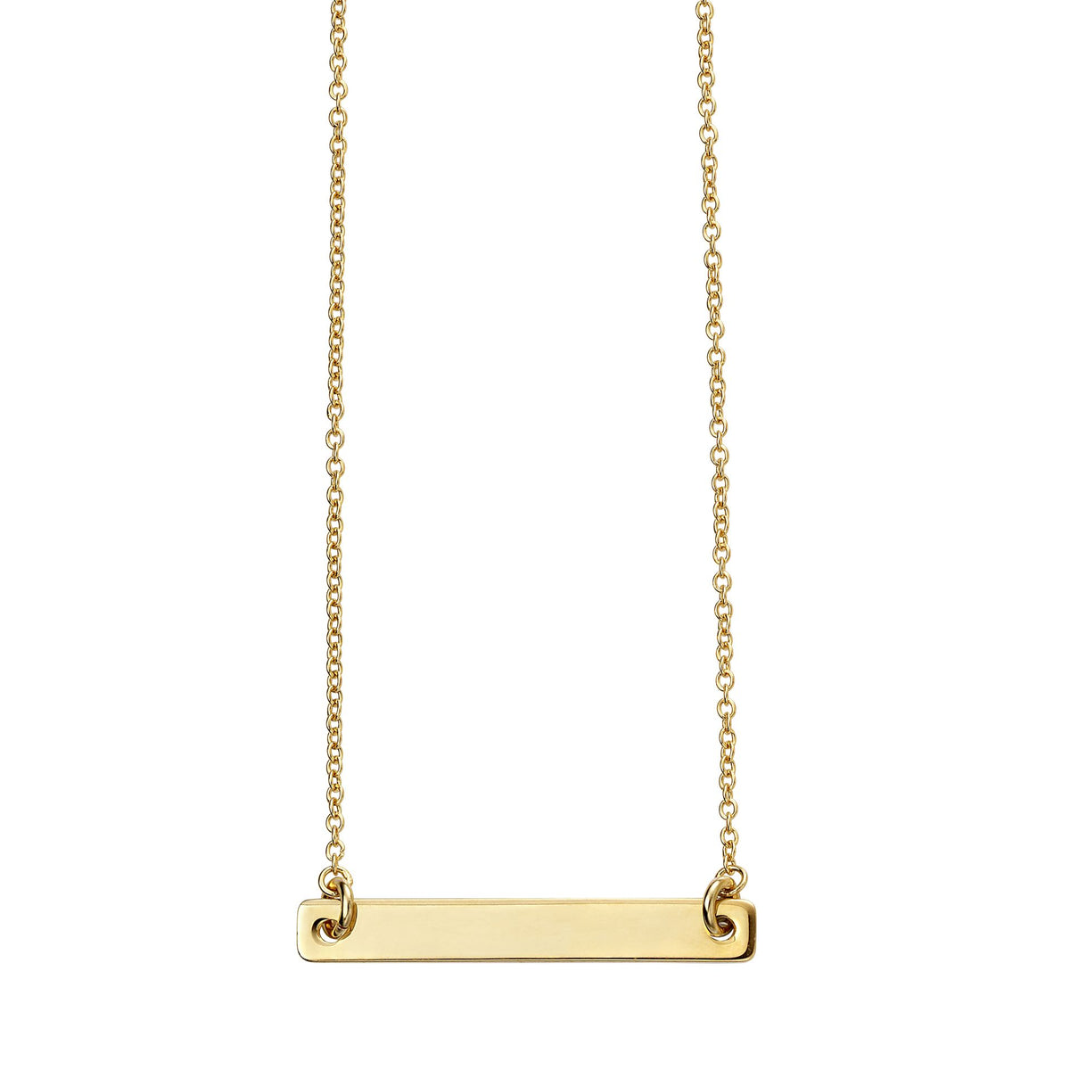 Silver Gold Plated Engravable ID 41-50cm necklace