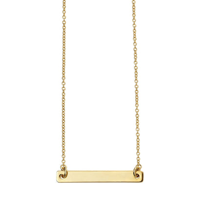 Silver Gold Plated Engravable ID 41-50cm necklace
