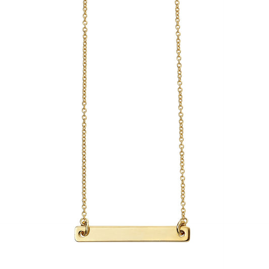 Silver Gold Plated Engravable ID 41-50cm necklace