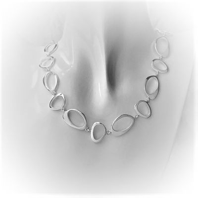Silver Stepping Stones Necklace
