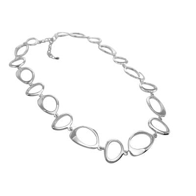 Silver Stepping Stones Necklace