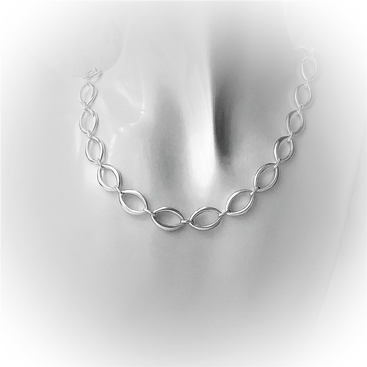 Silver Heavy Marquises Necklaces