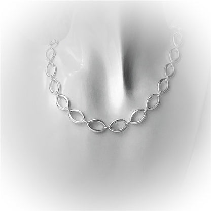 Silver Heavy Marquises Necklaces