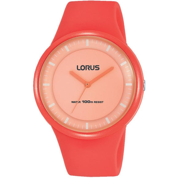 Lorus Orange Strap Watch