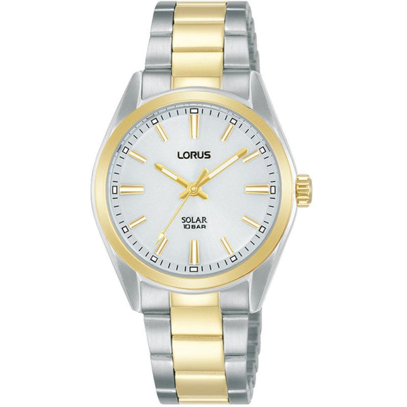 Lorus Ladies Solar Powered 2 Tone Bracelet Watch