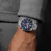 Seiko Gents 5 Sports ‘Blueberry’ GMT S/Steel Bracelet Watch