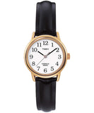 Timex Easy Reader 25mm Black Leather Strap Watch