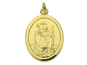 9ct Yellow Gold St Christopher